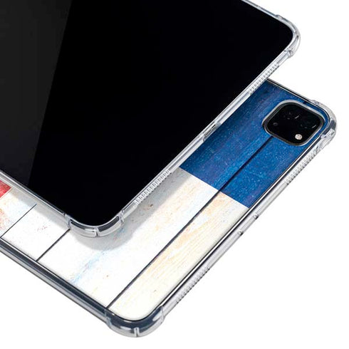 Texas Flag Light Wood iPad Pro 11in (2024) Clear Case