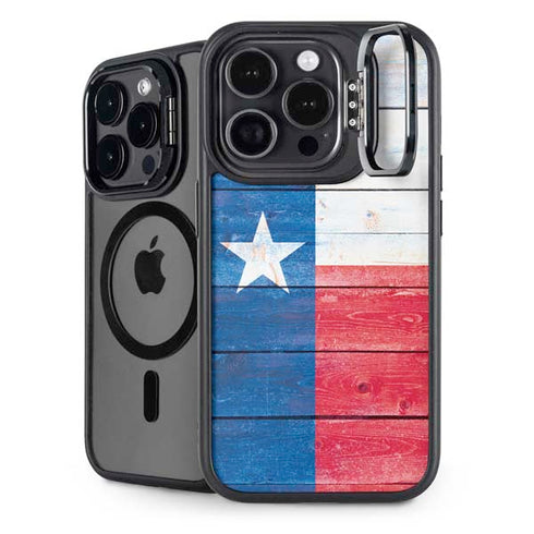 Texas Flag Light Wood iPhone Cases
