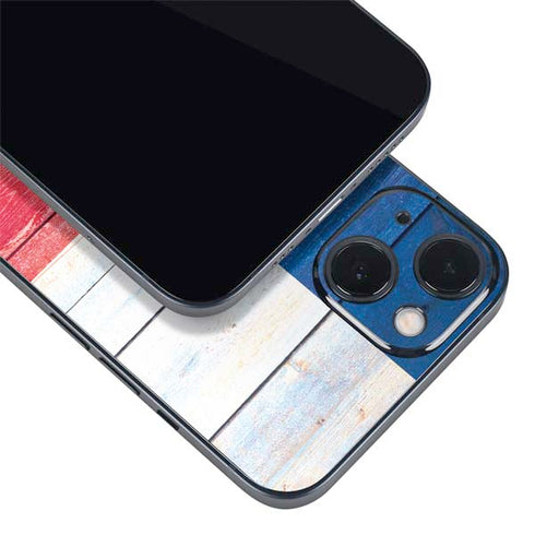 Texas Flag Light Wood iPhone Skins