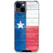 Texas Flag Light Wood iPhone 15 Clear Case