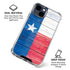 Texas Flag Light Wood iPhone 15 Clear Case