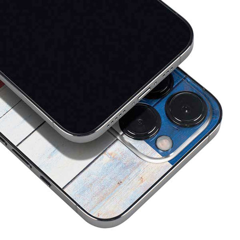 Texas Flag Light Wood iPhone 15 Pro Max Skin