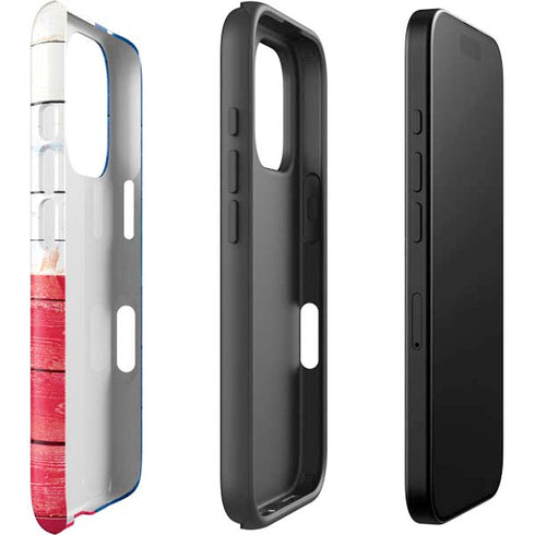 Texas Flag Light Wood iPhone 16 Pro Impact Case