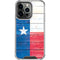 Texas Flag Light Wood iPhone 16 Pro Max Clear Case