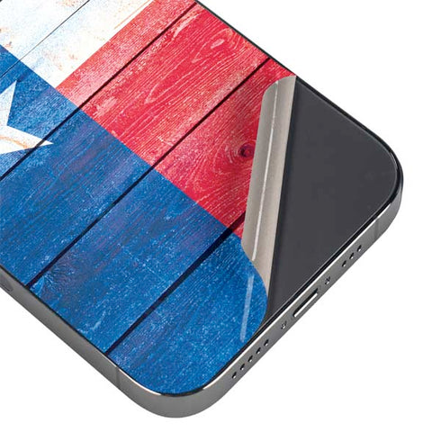 Texas Flag Light Wood iPhone 16 Pro Max Skin