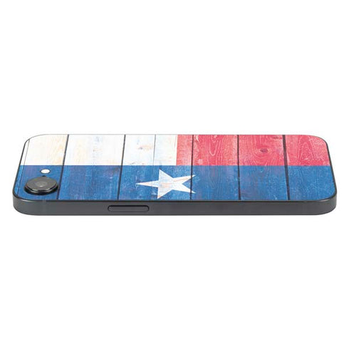 Texas Flag Light Wood iPhone 16e Skin