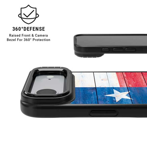 Texas Flag Light Wood iPhone 17 Air Kickstand Case