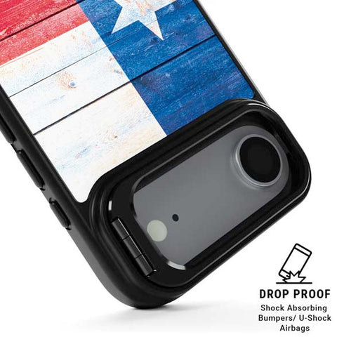 Texas Flag Light Wood iPhone 17 Air Kickstand Case