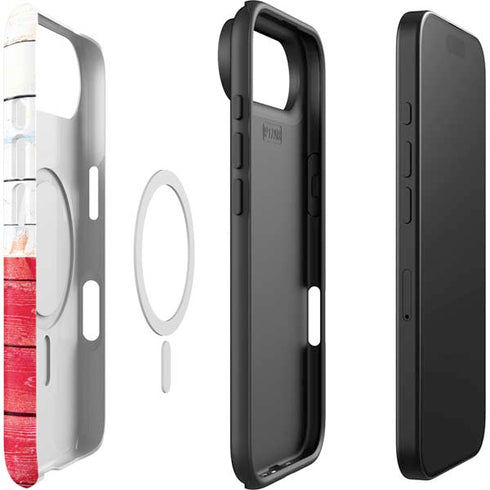 Texas Flag Light Wood iPhone 17 Air Magsafe Impact Case