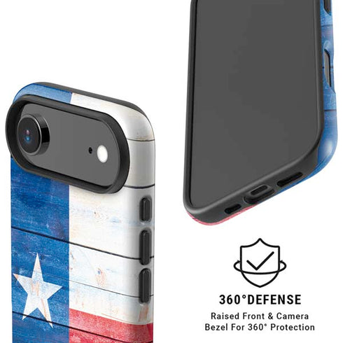 Texas Flag Light Wood iPhone 17 Air Magsafe Impact Case