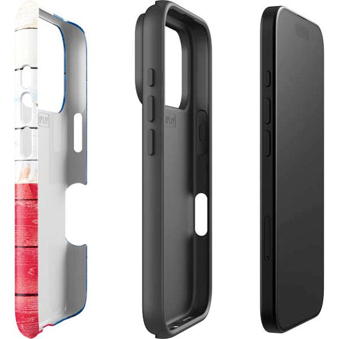 Texas Flag Light Wood iPhone 17 Pro Impact Case