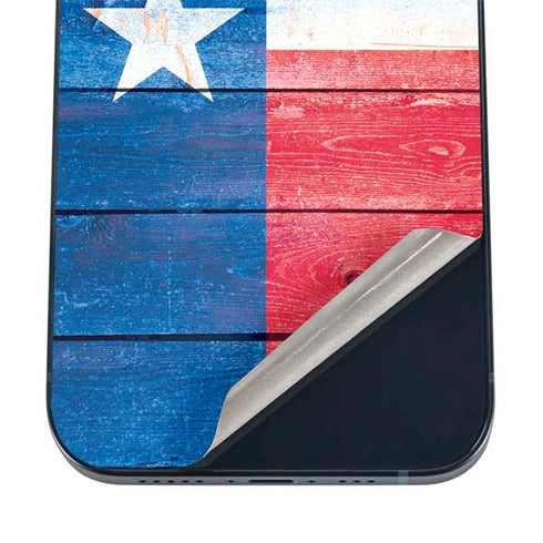 Texas Flag Light Wood iPhone 17 Skin