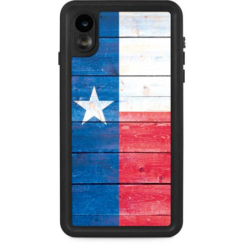 Texas Flag Light Wood iPhone Cases