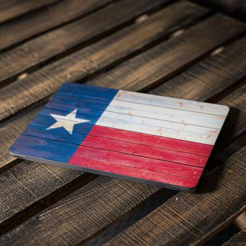 Texas Flag Light Wood Apple MacBook Air Skin