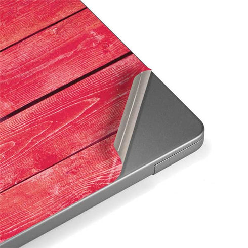 Texas Flag Light Wood Apple MacBook Pro 14-inch Skin