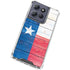 Texas Flag Light Wood Moto G 5G (2025) Clear Case