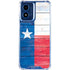 Texas Flag Light Wood Moto G 5G (2024) Clear Case