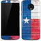Texas Flag Light Wood Moto G6 Skin