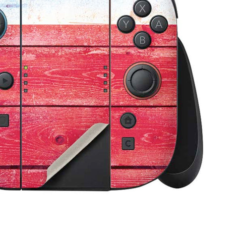 Texas Flag Light Wood Nintendo Switch 2 (2025) Joy-Con Controller Skin