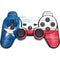 Texas Flag Light Wood PS3 Dual Shock wireless controller Skin