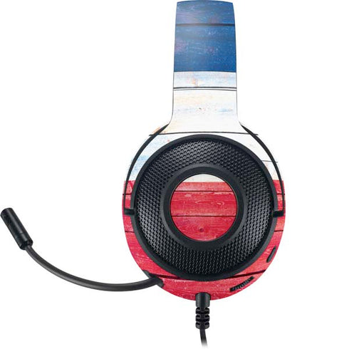 Texas Flag Light Wood Razer Kraken X Skin