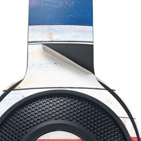 Texas Flag Light Wood Razer Kraken X Skin