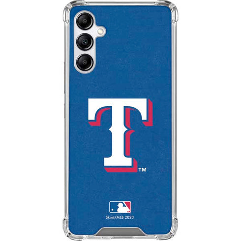 MLB Texas Rangers - Solid Distressed Gabb Phone 4 Clear Case