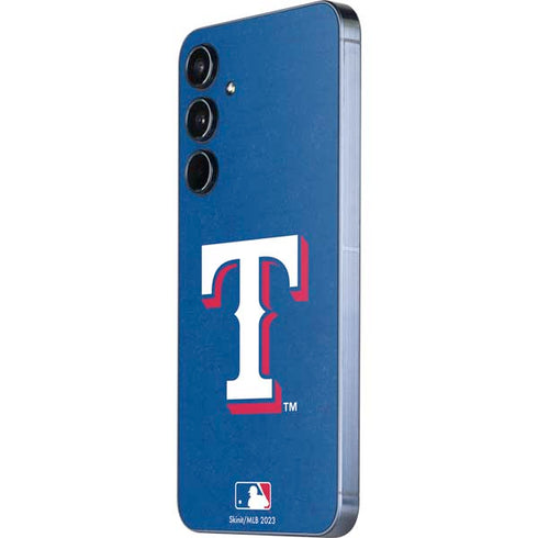 MLB Texas Rangers - Solid Distressed Galaxy A36 5G Skin