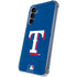 MLB Texas Rangers - Solid Distressed Galaxy A55 5G Clear Case