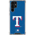MLB Texas Rangers - Solid Distressed Galaxy S23 Ultra Clear Case