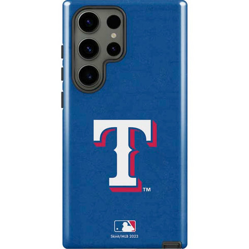 MLB Texas Rangers - Solid Distressed Galaxy S23 Ultra Pro Case