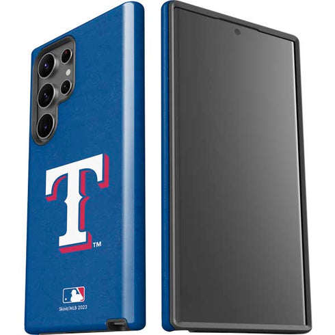 MLB Texas Rangers - Solid Distressed Galaxy S23 Ultra Pro Case