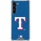 MLB Texas Rangers - Solid Distressed Galaxy S24 FE Clear Case