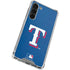 MLB Texas Rangers - Solid Distressed Galaxy S24 FE Clear Case