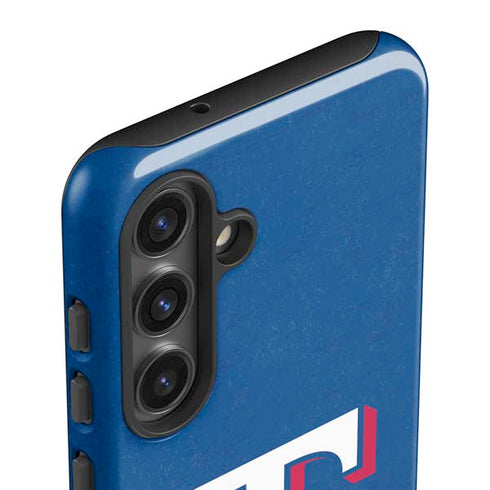 MLB Texas Rangers - Solid Distressed Galaxy S25 Impact Case