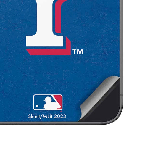 MLB Texas Rangers - Solid Distressed Galaxy S25 Plus Skin