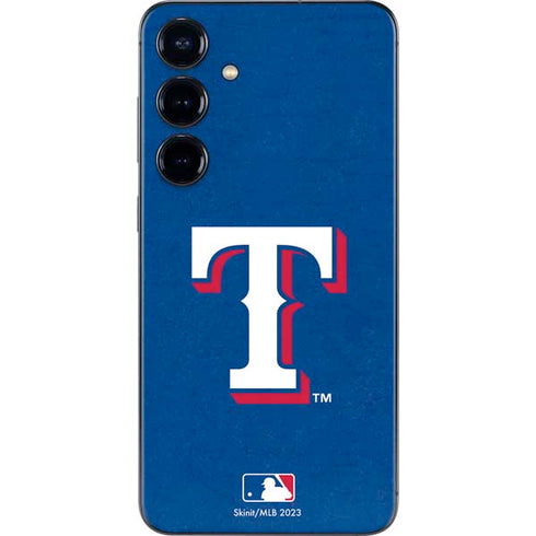 MLB Texas Rangers - Solid Distressed Galaxy S25 Skin