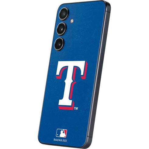 MLB Texas Rangers - Solid Distressed Galaxy S25 Skin