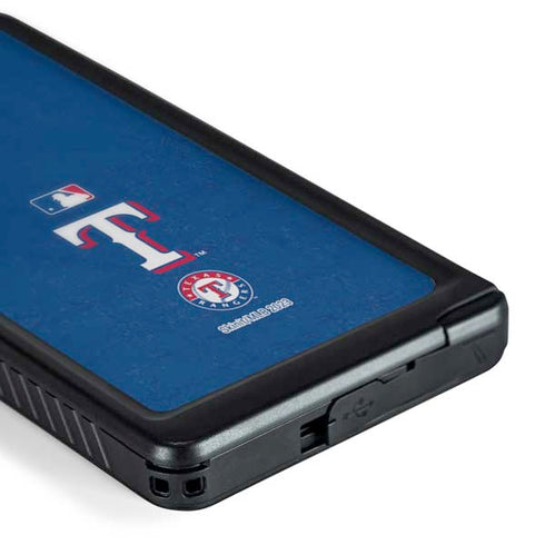 MLB Texas Rangers - Solid Distressed Galaxy S24 Ultra Waterproof Case