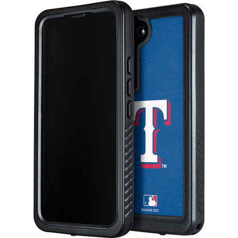 MLB Texas Rangers - Solid Distressed Galaxy S24 Waterproof Case