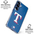 MLB Texas Rangers - Solid Distressed Galaxy S25 Clear Case