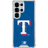 MLB Texas Rangers - Solid Distressed Galaxy S25 Ultra Clear Case