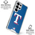 MLB Texas Rangers - Solid Distressed Galaxy S25 Ultra Clear Case