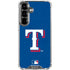 MLB Texas Rangers - Solid Distressed Galaxy S26 Clear Case