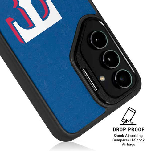 MLB Texas Rangers - Solid Distressed Galaxy S26 Kickstand Case