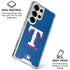 MLB Texas Rangers - Solid Distressed Galaxy S26 Ultra Clear Case