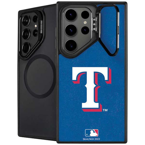 MLB Texas Rangers - Solid Distressed Galaxy S26 Ultra Kickstand Case