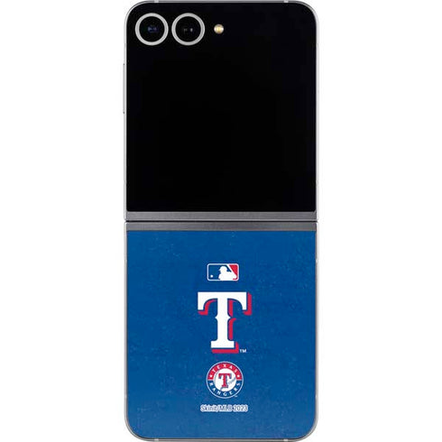 MLB Texas Rangers - Solid Distressed Galaxy Z Flip6 Skin