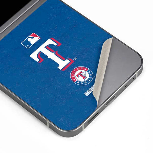 MLB Texas Rangers - Solid Distressed Galaxy Z Flip6 Skin