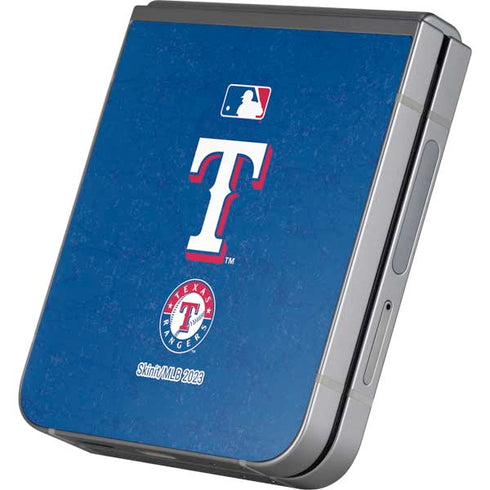 MLB Texas Rangers - Solid Distressed Galaxy Z Flip6 Skin